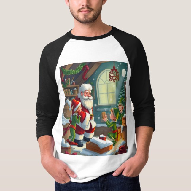 Frohe Weihnachten  T-Shirt (Vorderseite)