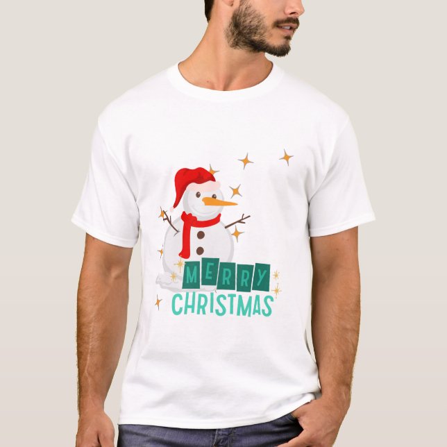 frohe Weihnachten T-Shirt (Vorderseite)