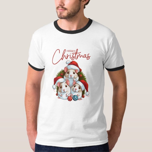 Frohe Weihnachten T-Shirt (Vorderseite)