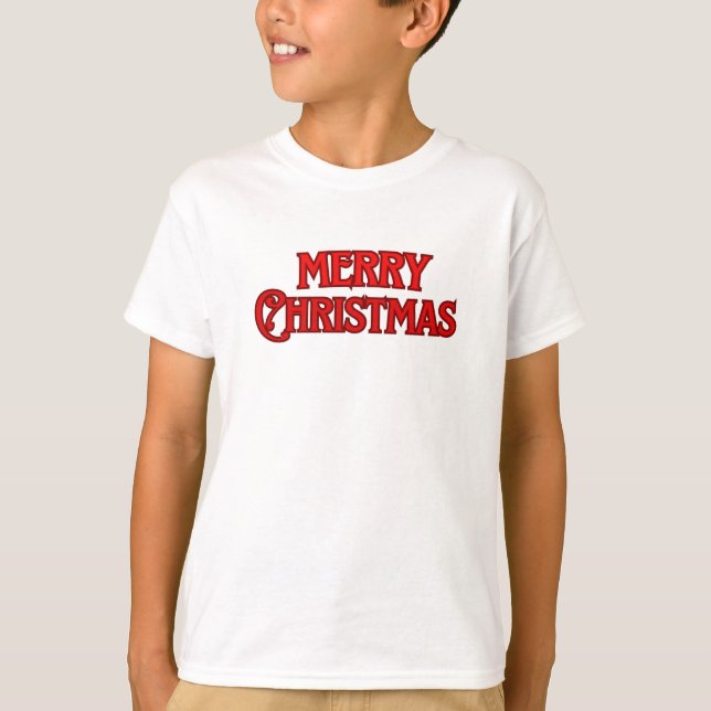 Frohe Weihnachten T-Shirt (Vorderseite)