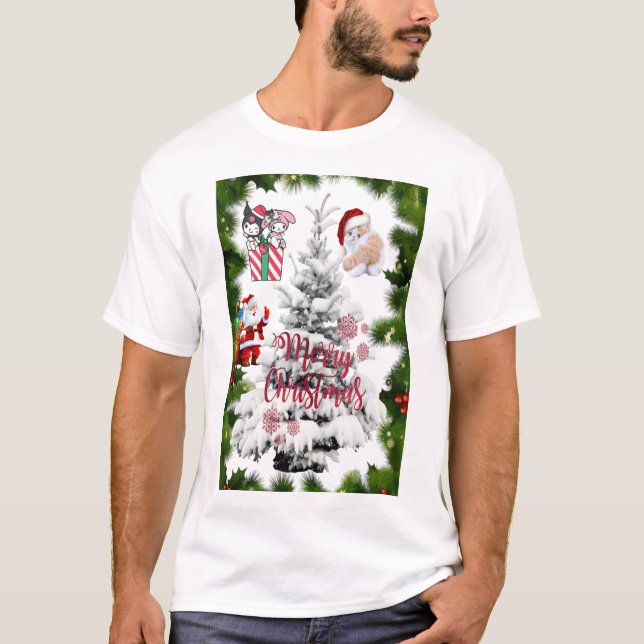 Frohe Weihnachten T-Shirt (Vorderseite)