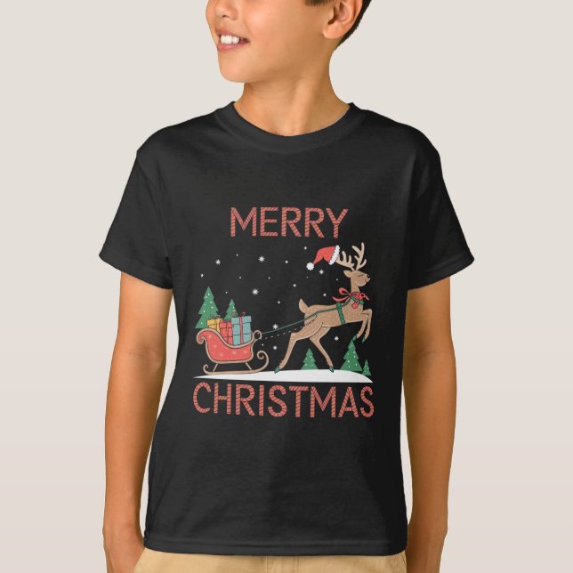Frohe Weihnachten T-Shirt (Vorderseite)