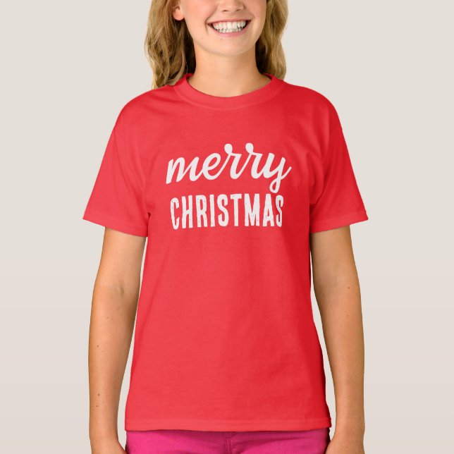 Frohe Weihnachten T-Shirt (Vorderseite)