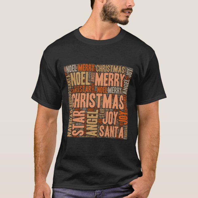 Frohe Weihnachten T-Shirt (Vorderseite)