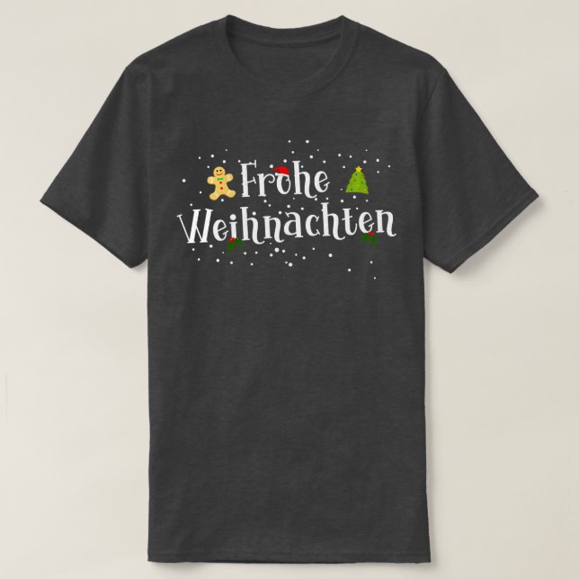 Frohe Weihnachten T-Shirt (Design vorne)