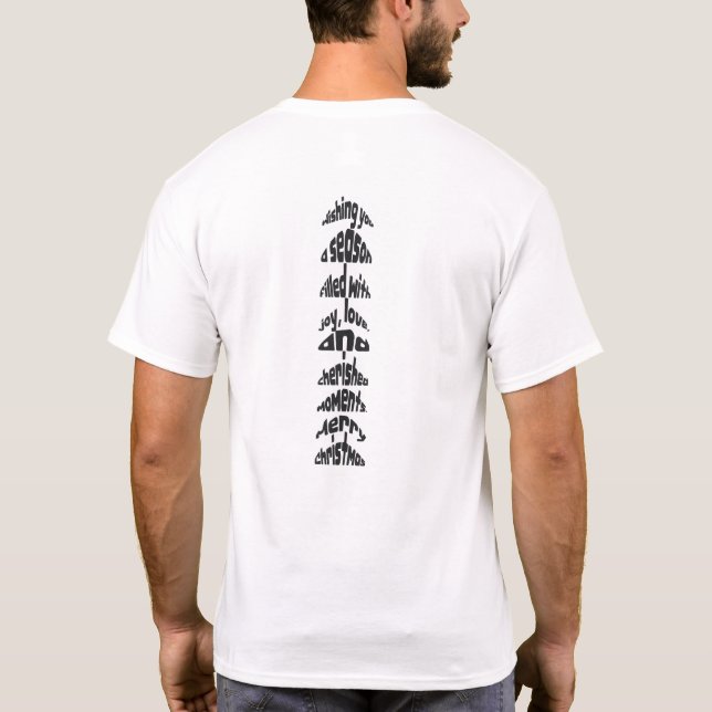 Frohe Weihnachten T-Shirt (Rückseite)