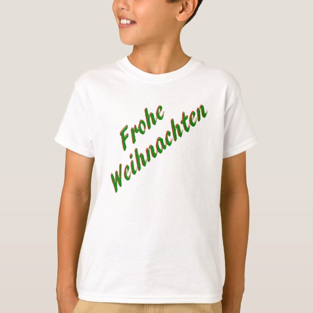 Frohe Weihnachten T-Shirt (Vorderseite)