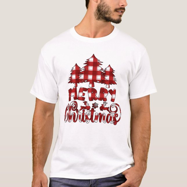 Frohe Weihnachten T-Shirt (Vorderseite)