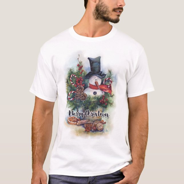 Frohe Weihnachten T-Shirt (Vorderseite)