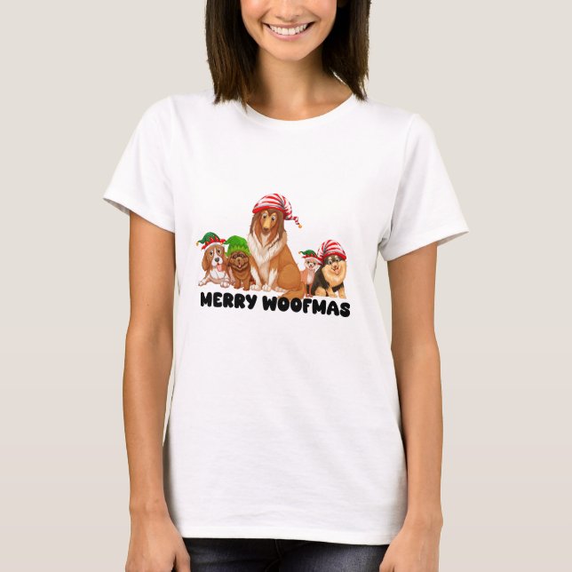 Frohe Weihnachten T-Shirt (Vorderseite)