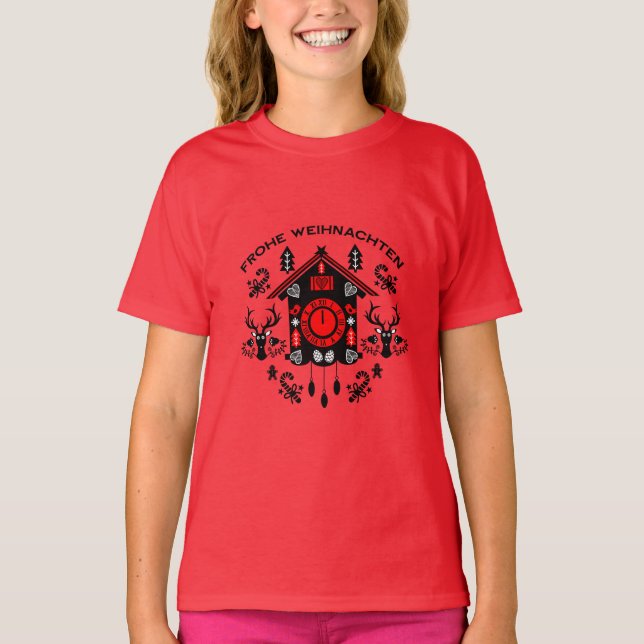 Frohe Weihnachten T-Shirt (Vorderseite)
