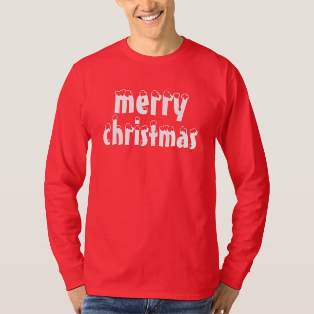 Frohe Weihnachten T-Shirt (Vorderseite)