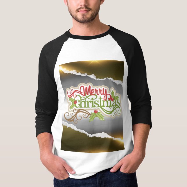 Frohe Weihnachten  T-Shirt (Vorderseite)