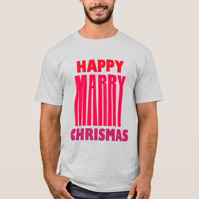 Frohe Weihnachten  T-Shirt (Vorderseite)