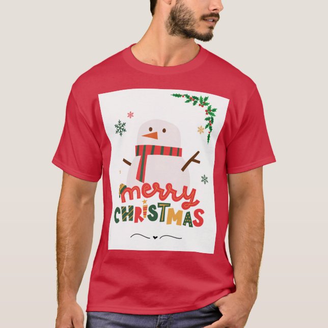 Frohe Weihnachten T-Shirt (Vorderseite)