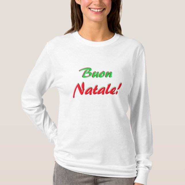 Frohe Weihnachten T-Shirt (Vorderseite)
