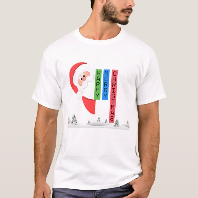 Frohe Weihnachten T - Shirt Klassischer T - Shirt (Vorderseite)