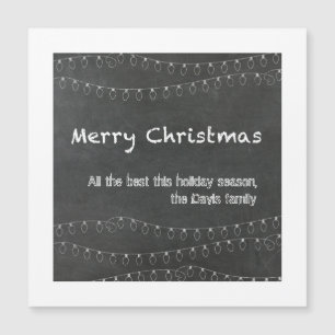 Frohe Weihnachten Tafel-Design Grußkarte Magnetkarte