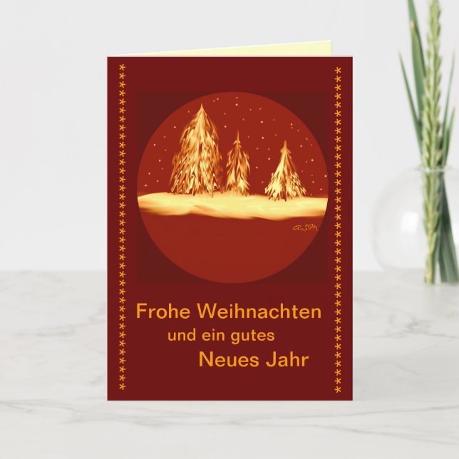 Frohe Weihnachten - Tannen-your text (Vorderseite)