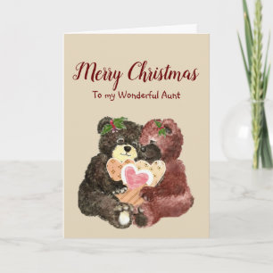 Frohe Weihnachten Tante Bestes Geschenk Süßer Bär