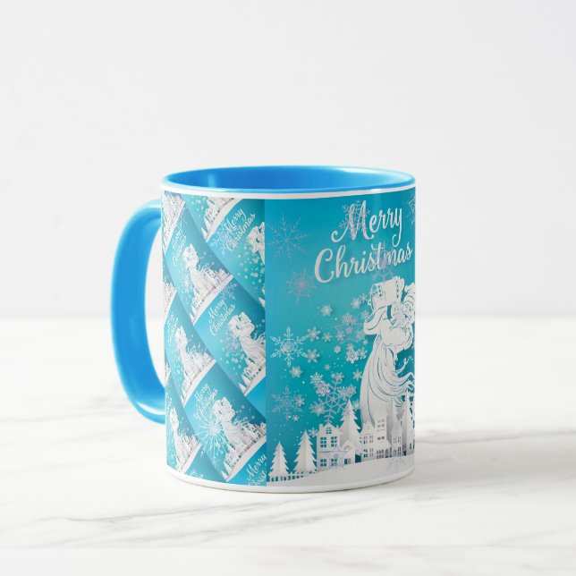 Frohe Weihnachten Tasse (Vorderseite Links)