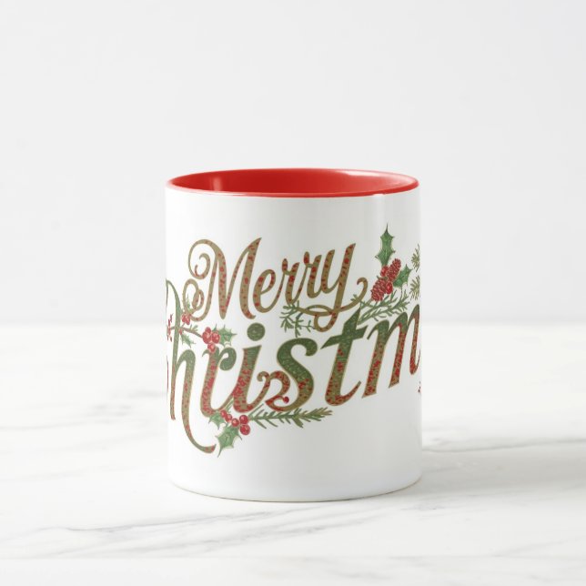 Frohe Weihnachten Tasse (Zentrum)