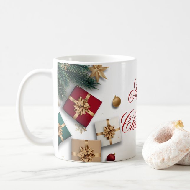 Frohe Weihnachten Tasse (Mit Donut)