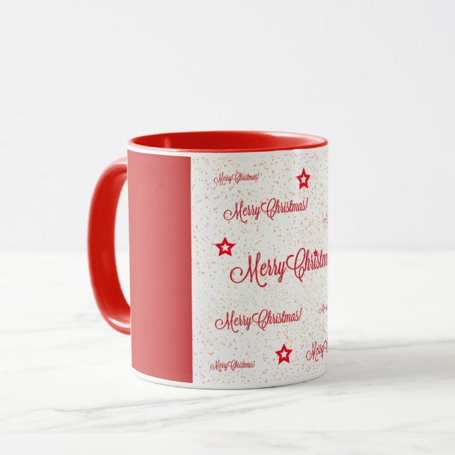 Frohe Weihnachten! Tasse (Vorderseite Links)