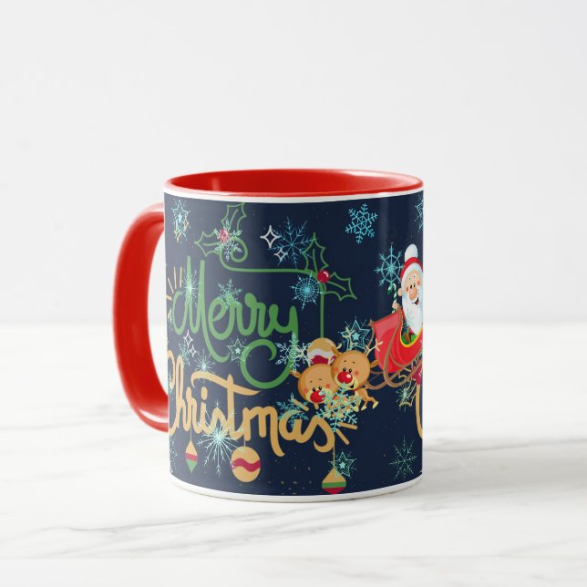 Frohe Weihnachten Tasse (Vorderseite Links)