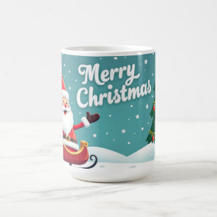 Frohe Weihnachten Tasse Santa Klaus