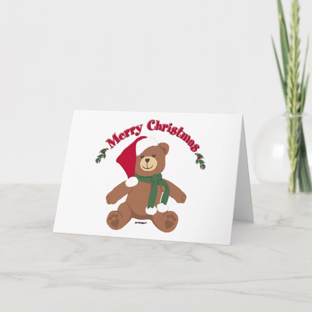 Frohe Weihnachten Teddybär (Vorderseite)