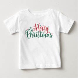Frohe Weihnachten Text Baby T-shirt