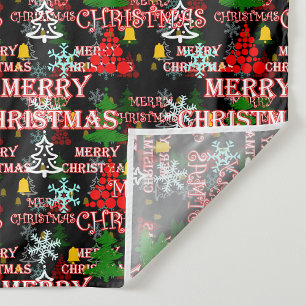 Frohe Weihnachten Textmuster Design Stoff