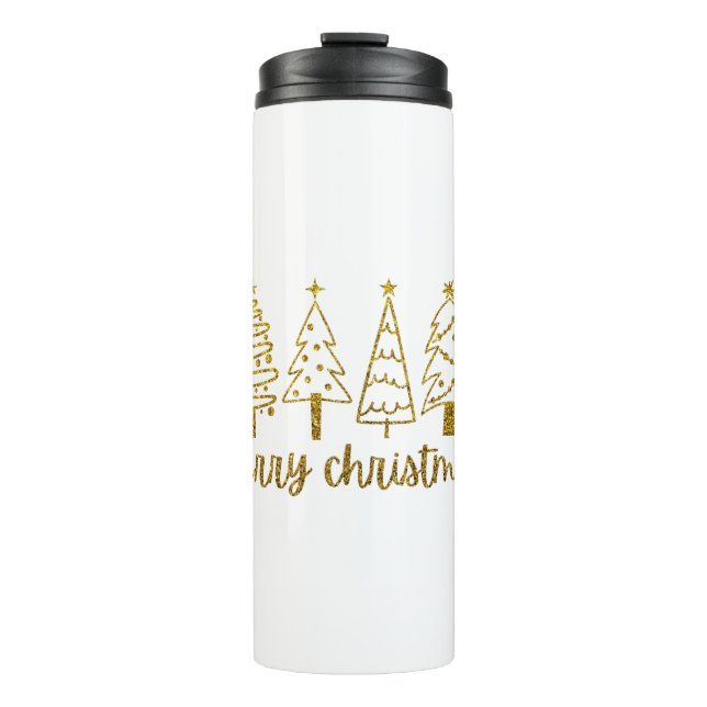 Frohe Weihnachten Thermosbecher (Vorderseite)