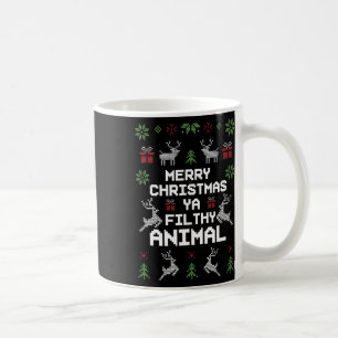 Frohe Weihnachten Tierisches Dreckiges Ya Kaffeetasse