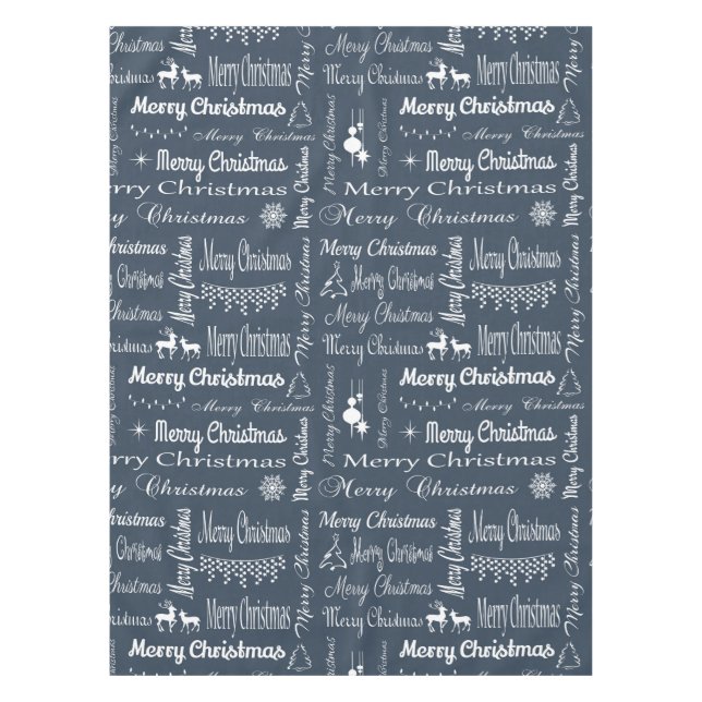 Frohe Weihnachten Tischdecke (Vorderseite)