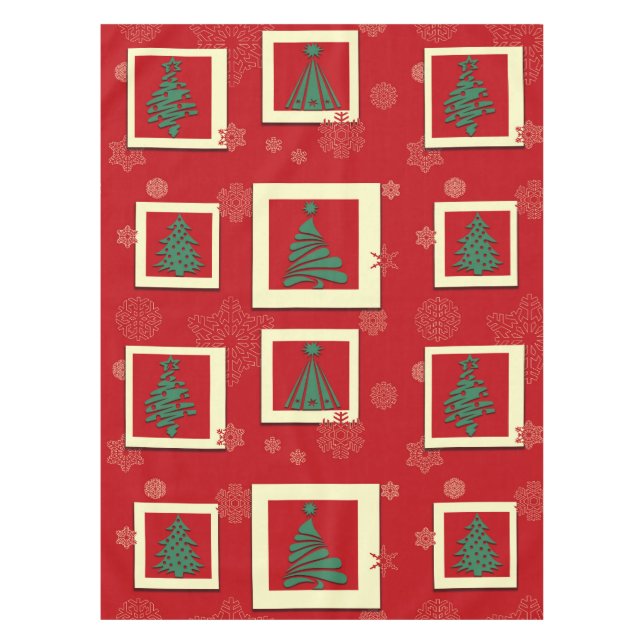 Frohe Weihnachten Tischdecke (Vorderseite)