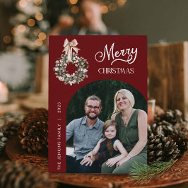 Frohe Weihnachten Tor Foto Weihnachtskarte