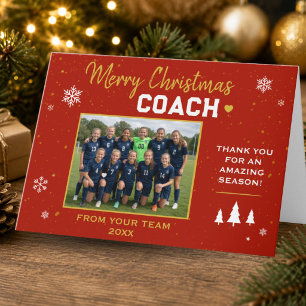 Frohe Weihnachten Trainer-Team-Foto