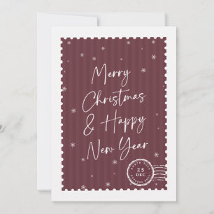 Frohe Weihnachten Trendy Script Stempel Geschäft