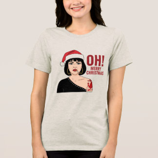 Frohe Weihnachten Tri-Blend Shirt