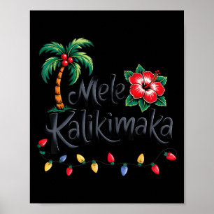 Frohe Weihnachten Trocal Weihnachten Hawaiian Xmas Poster
