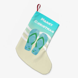 Frohe Weihnachten Tropischer Fisch Beach Waves San Kleiner Weihnachtsstrumpf