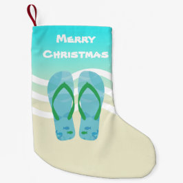 Frohe Weihnachten Tropischer Fisch Beach Waves San Kleiner Weihnachtsstrumpf