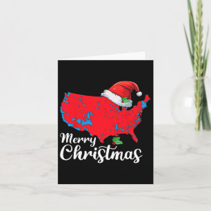 Frohe Weihnachten Trump Patriotic USA Karte 2024 S