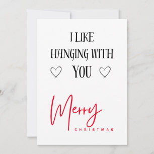 Frohe Weihnachten   Typografie I Like You Boyfrien