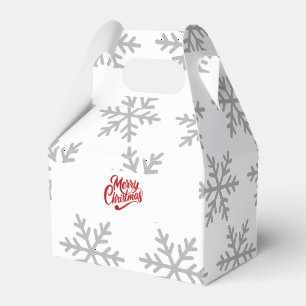 Frohe Weihnachten Typographie Geschenkschachtel