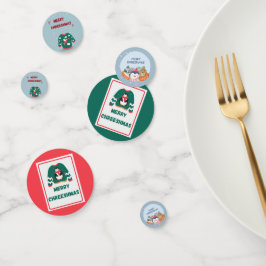 Frohe Weihnachten Ugly Sweater Angel Konfetti