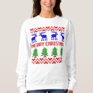 Frohe Weihnachten Ugly Sweater Sweatshirt