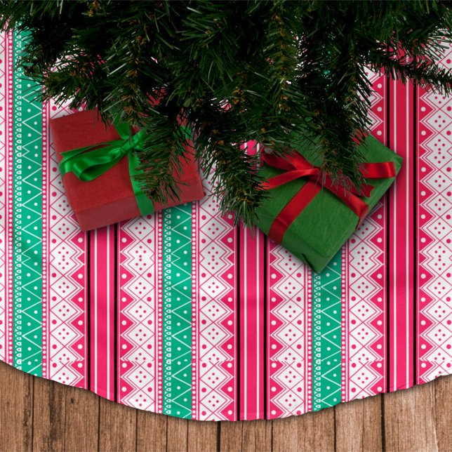 Frohe Weihnachten & Ugly Sweater Wünsche Polyester Weihnachtsbaumdecke (Von Creator hochgeladen)